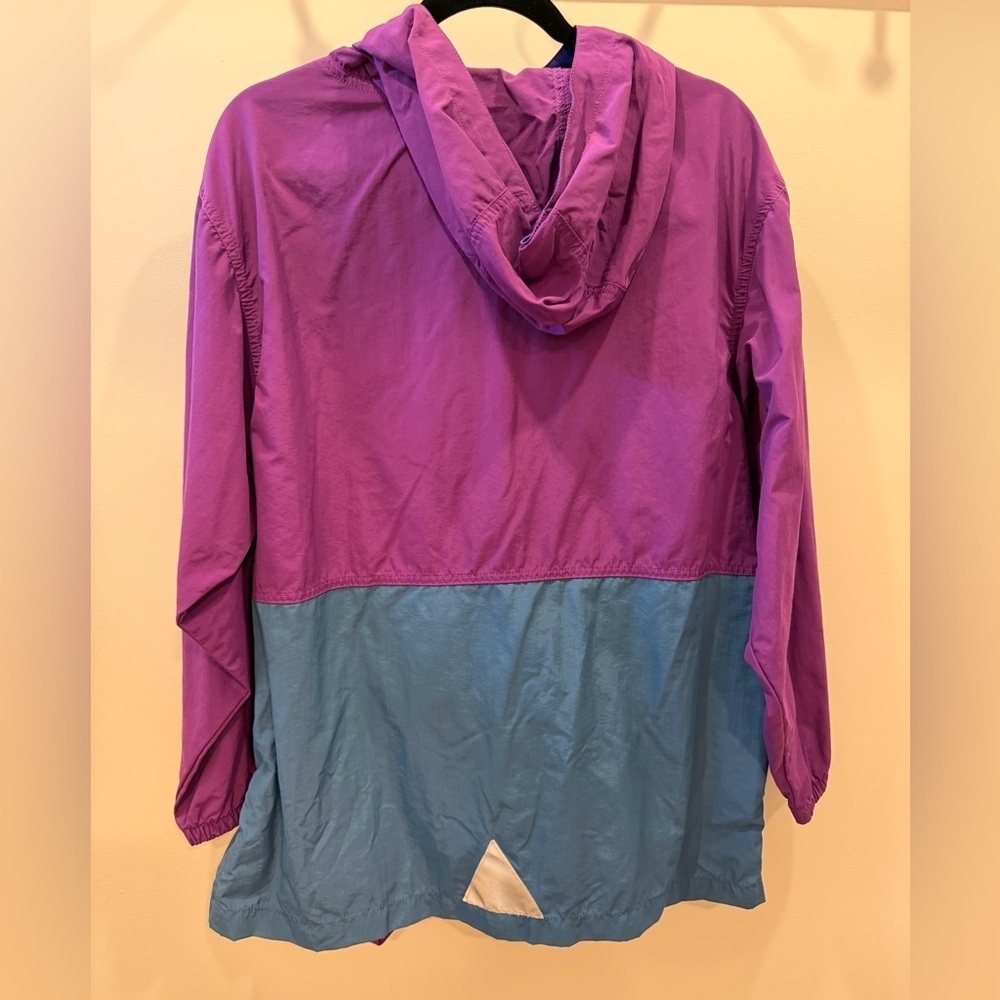 VTG LL Bean Kids Windbreaker/Rain Jacket Half Zip - Picture 2 of 4